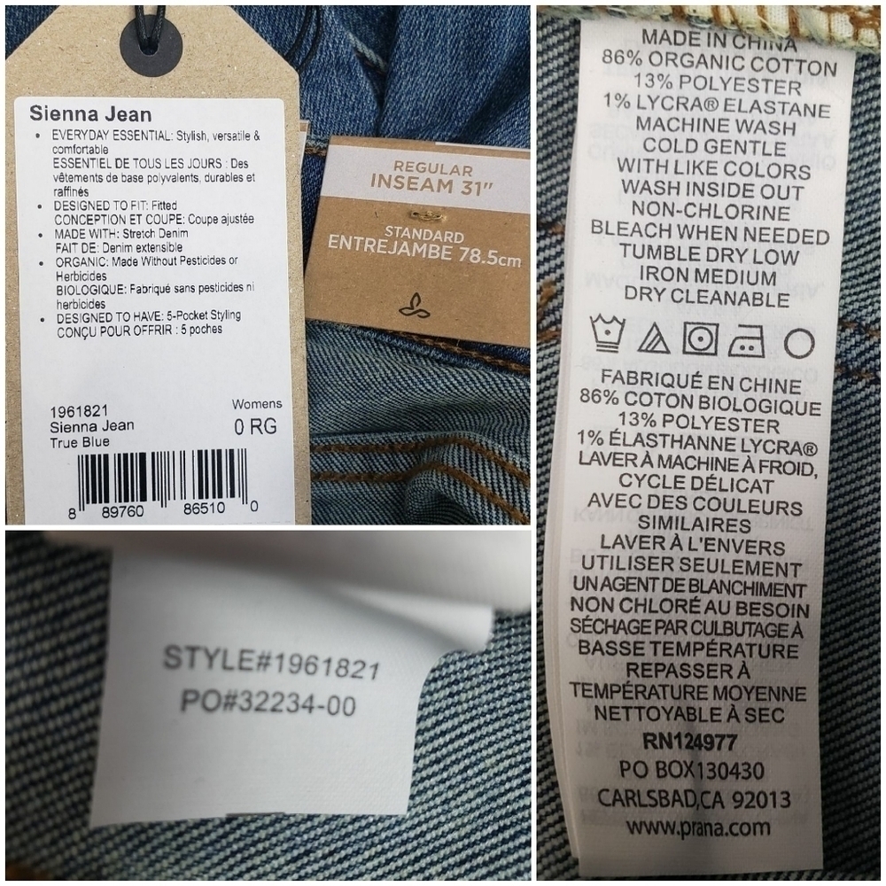 prAna Sienna Jeans True Blue Size 25 - Picture 14 of 14